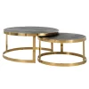 Salontafel Blackbone set van 2 - Goud - Loft24.nl