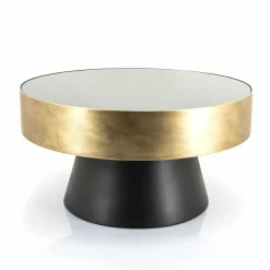 Salontafel Bunga groot - zwart/goud - Loft24.nl