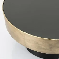 Salontafel Bunga groot - zwart/goud - Loft24.nl