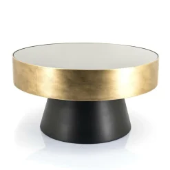 Salontafel Bunga groot - zwart/goud - Loft24.nl