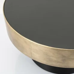 Salontafel Bunga groot - zwart/goud - Loft24.nl