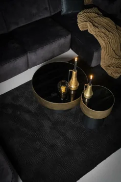 Salontafel Bunga groot - zwart/goud - Loft24.nl