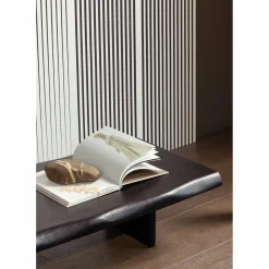 Salontafel Cali Mangohout 120 x 28cm zwart - Loft24.nl