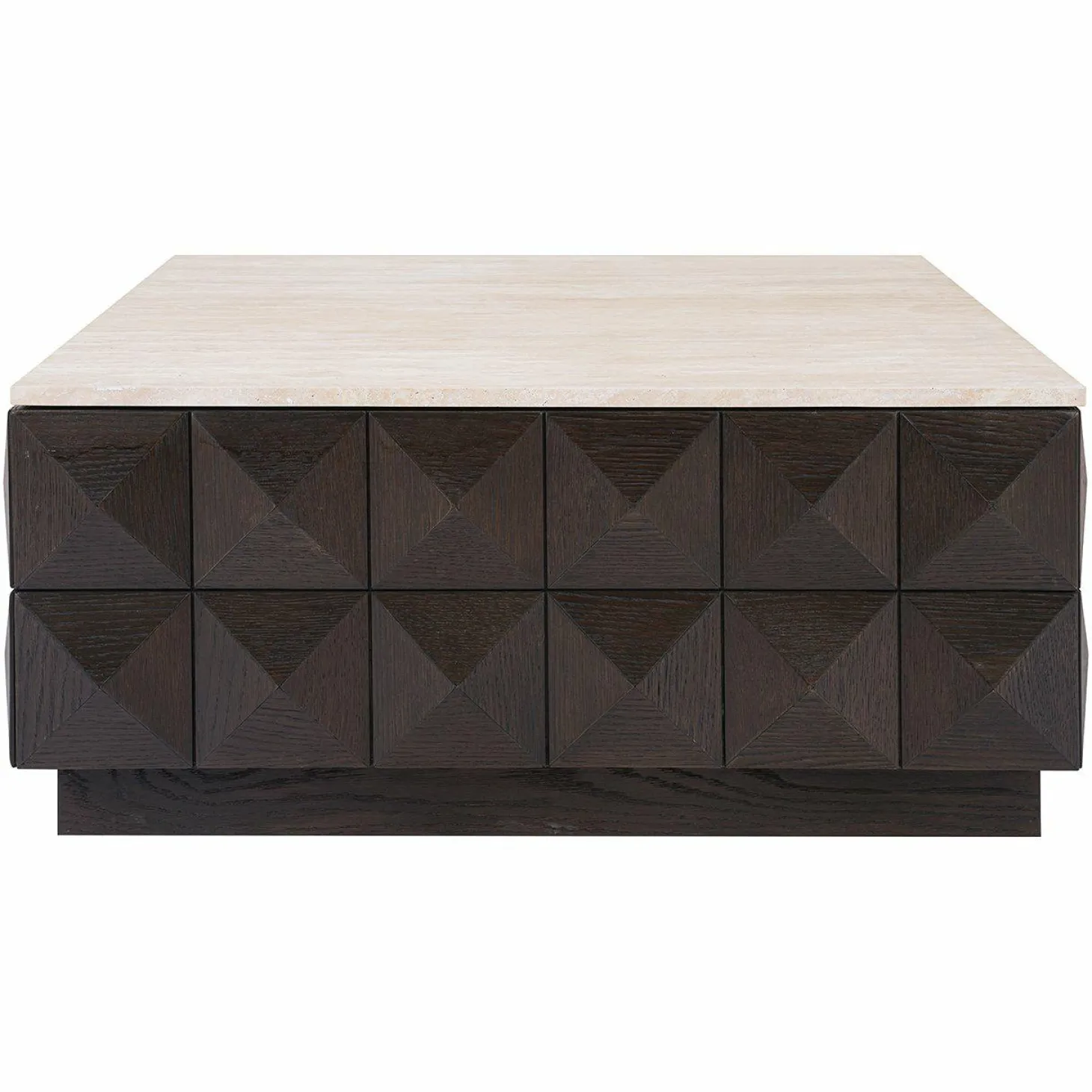 Salontafel Claremont Travertin 90 x 90 cm - Bruin - Loft24.nl