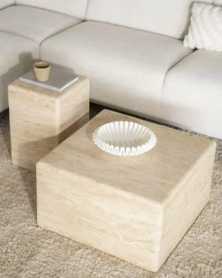 Salontafel Donta - Travertin - Loft24.nl