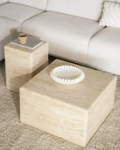 Salontafel Donta - Travertin - Loft24.nl