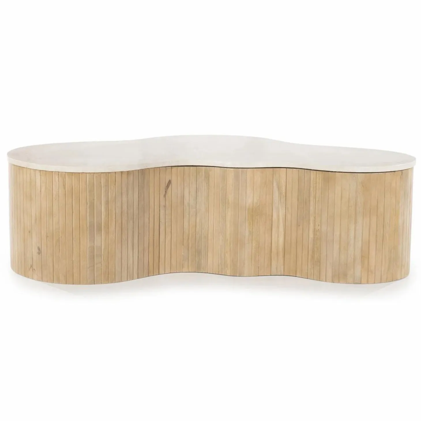 Salontafel Kira Large Mangohout en Marmer - Loft24.nl