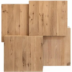 Salontafel Lennox 100 x 100cm Eiken -Naturel - Loft24.nl