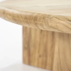 Salontafel Leoti Acaciahout - Naturel 80cm - Loft24.nl