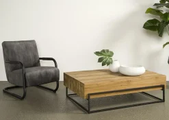 Salontafel Massa Teak 135 x 87 cm - Loft24.nl