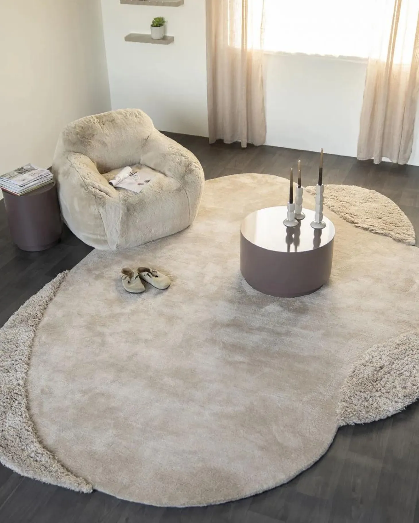 Salontafel Mesita 60cm - Donker Taupe - Loft24.nl