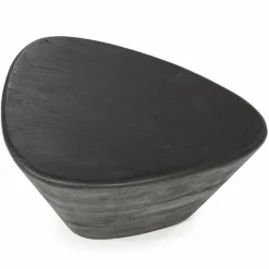 Salontafel Mila Mangohout Zwart - 70x53cm - Loft24.nl