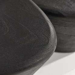 Salontafel Mila Mangohout Zwart - 70x53cm - Loft24.nl