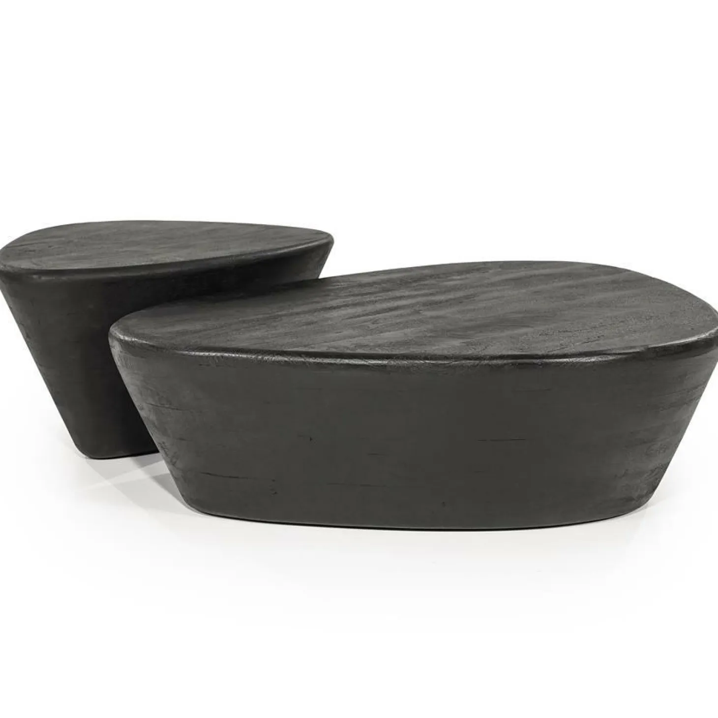 Salontafel Mila Mangohout Zwart - 100x78cm - Loft24.nl