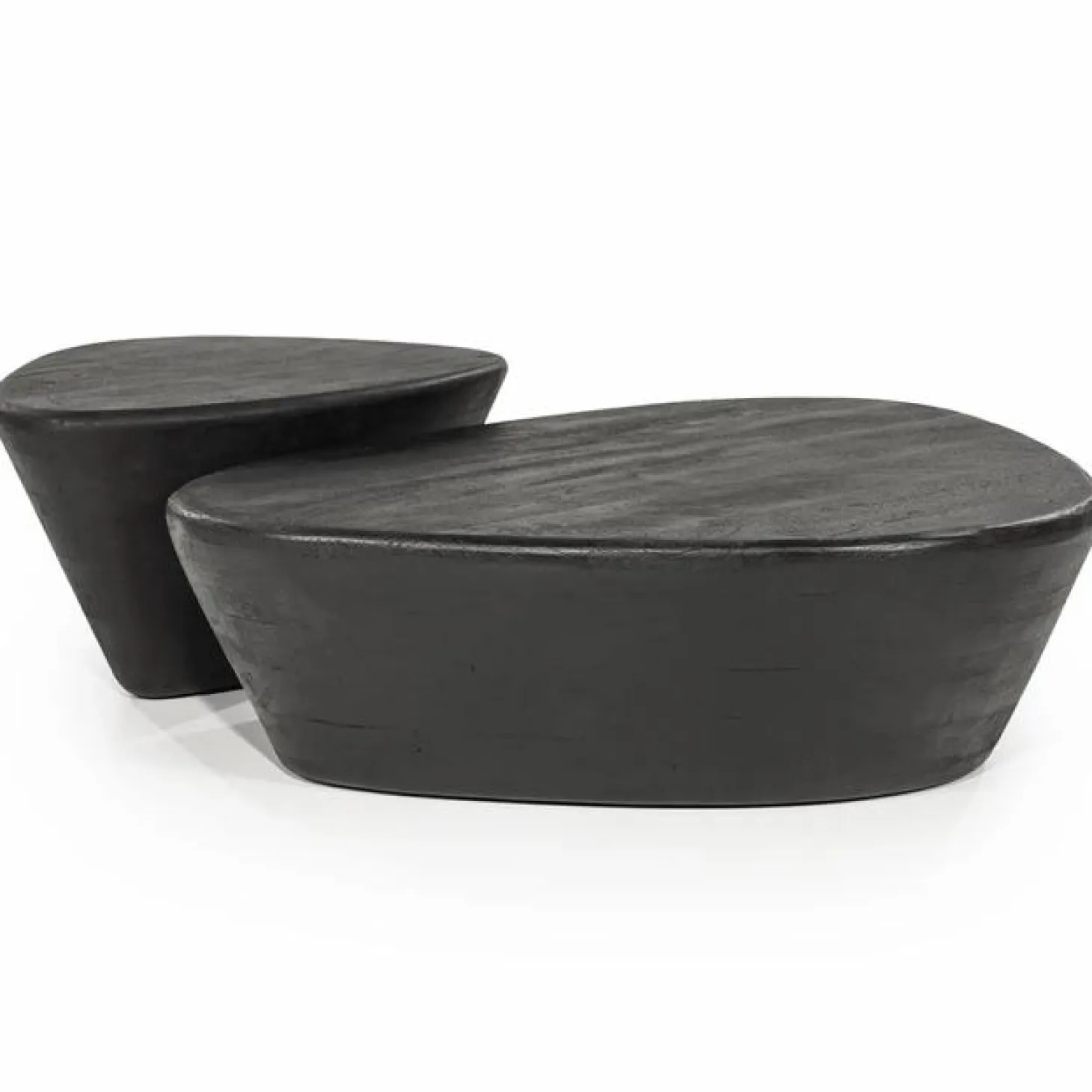 Salontafel Mila Mangohout Zwart - 100x78cm - Loft24.nl