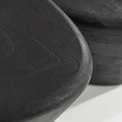 Salontafel Mila Mangohout Zwart - 100x78cm - Loft24.nl