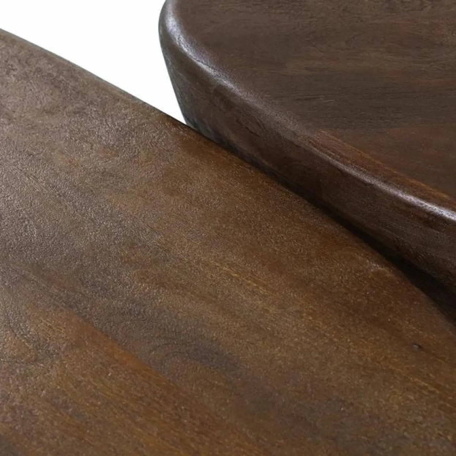 Salontafel Mila Mangohout Zwart - 100x78cm - Loft24.nl