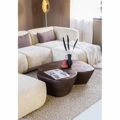 Salontafel Mila Mangohout Bruin - 100x78cm - Loft24.nl