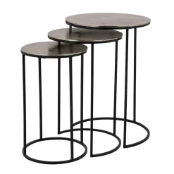 Salontafel Nolan Set van 3 stuks - Champagne Gold - Loft24.nl