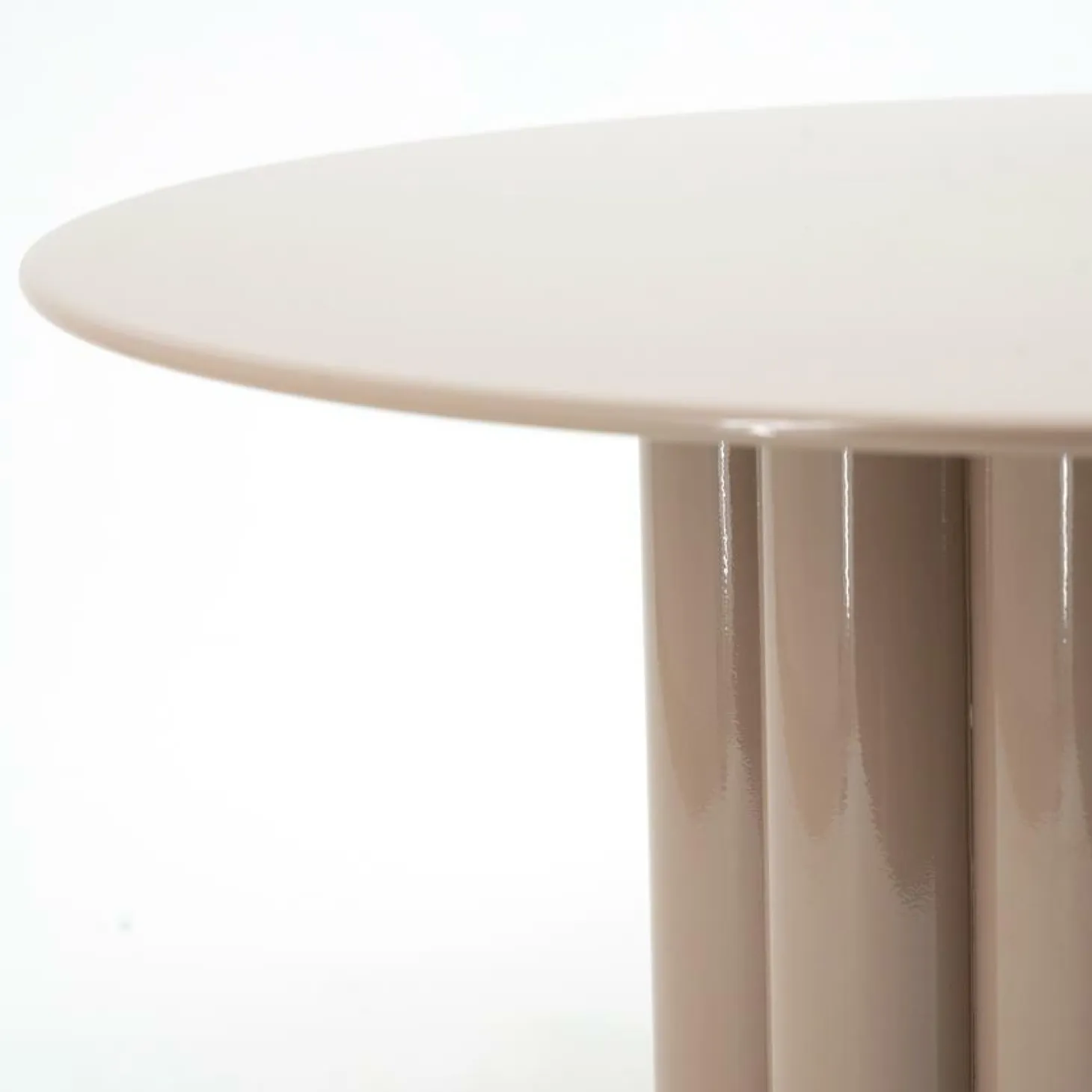 Salontafel Olympa Metaal Ø63cm - Oud Roze - Loft24.nl