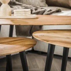 Salontafel Organisch - Set van 3 stuks - Loft24.nl