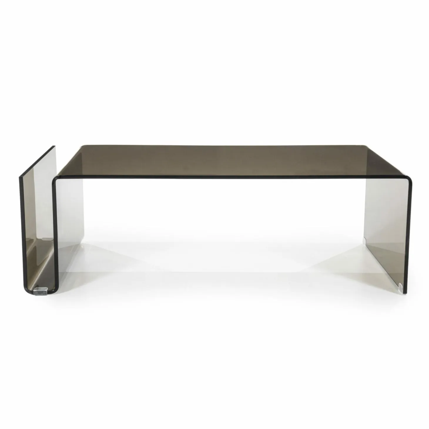 Salontafel Shadow Glas 120 x 60 cm - Bruin - Loft24.nl