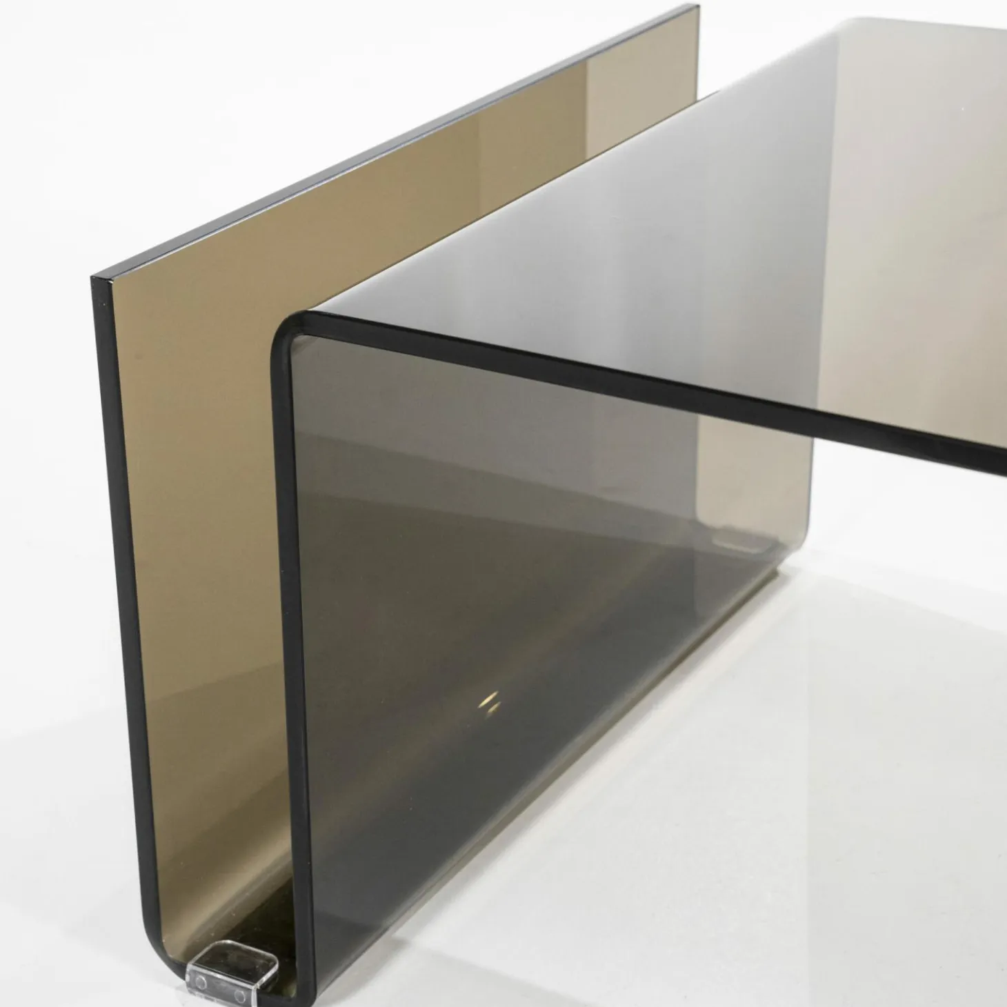 Salontafel Shadow Glas 120 x 60 cm - Bruin - Loft24.nl