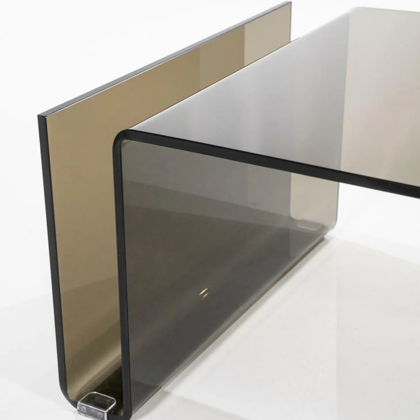 Salontafel Shadow Glas 120 x 60 cm - Bruin - Loft24.nl