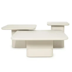 Salontafel Siminto 60 x 60cm Beige - Loft24.nl