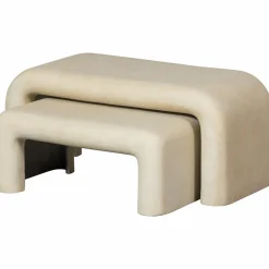 Salontafel Stani Set van 2 stuks Betonlook 92 x 42cm - Loft24.nl