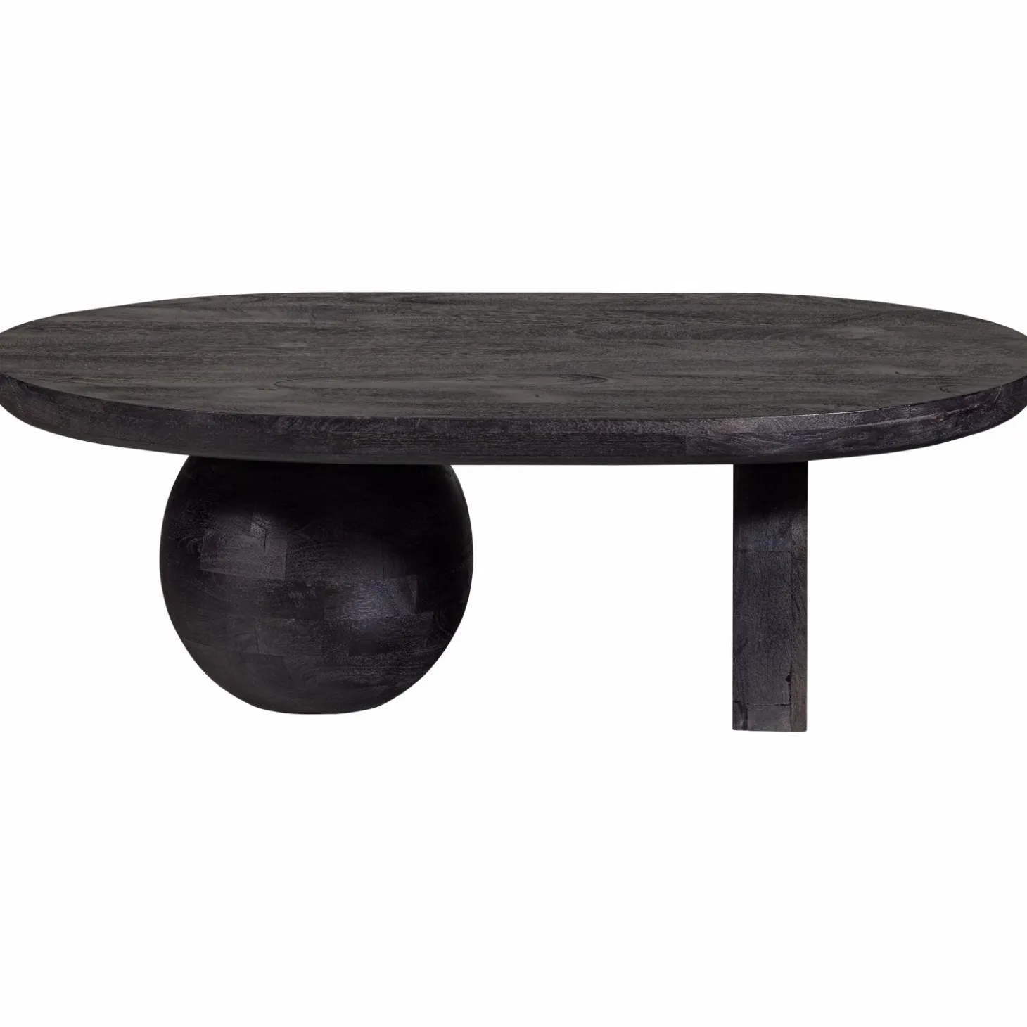 Salontafel Steppe Mangohout 110 x 72cm zwart - Loft24.nl