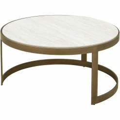 Salontafel Tivoli Keramiek Set van 2 stuks - Wit - Loft24.nl