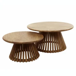 Salontafel Tweak Set van 2 stuks Mangohout - Naturel - Loft24.nl