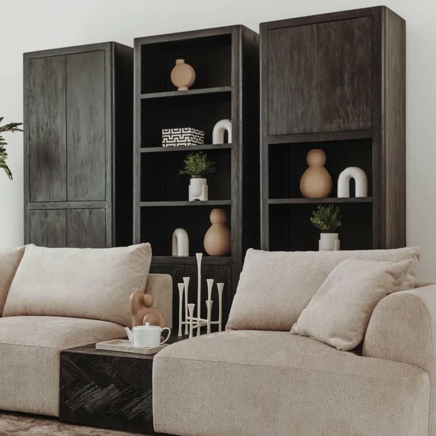 Salontafel Ziano Zwart 100 x 52 cm - Loft24.nl