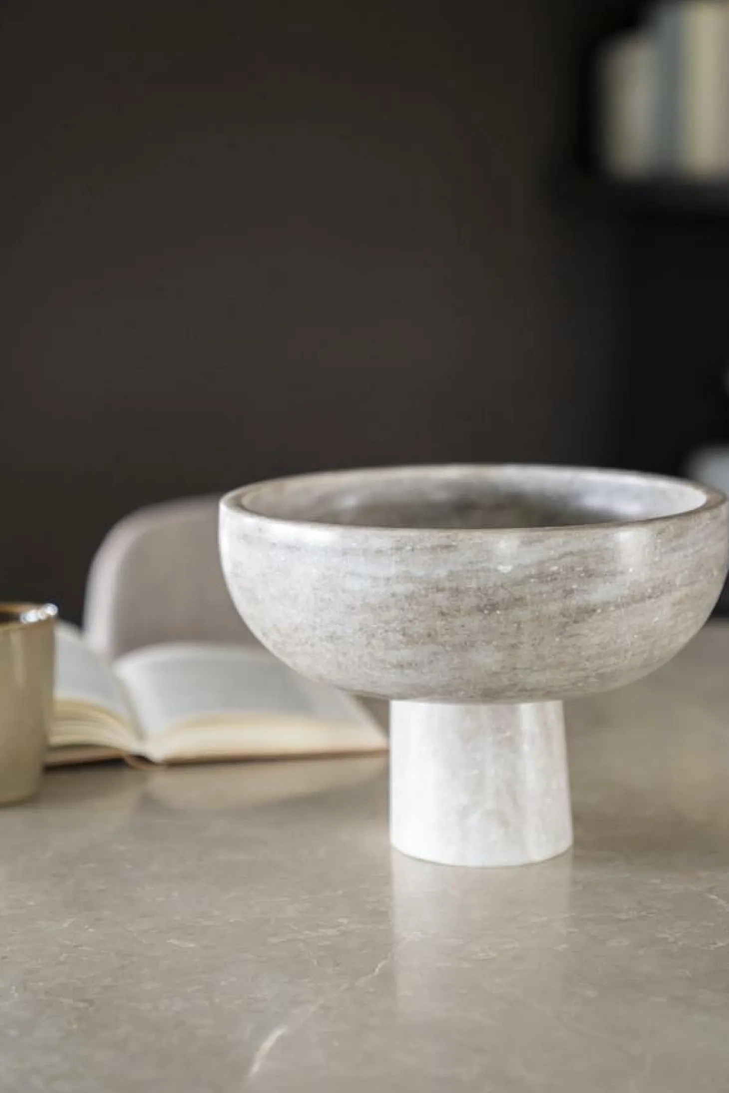 Schaal Arbor Marmer 18 cm hoog - Loft24.nl