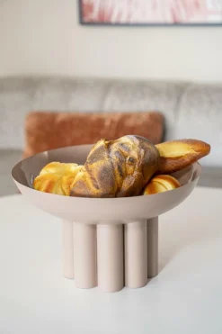 Schaal Olympa Metaal - Oud Roze - Loft24.nl