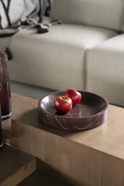 Schaal Rosso Marmer 30cm - Loft24.nl