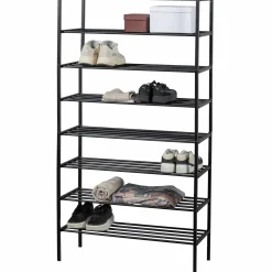 Schoenenrek Ferro Stapel van 4 stuks kleur Zwart - Loft24.nl