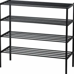 Schoenenrek Ferro Stapel van 2 stuks kleur Zwart - Loft24.nl