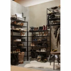 Schoenenrek Ferro Stapel van 2 stuks kleur Zwart - Loft24.nl