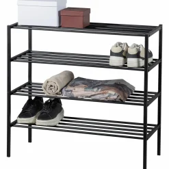 Schoenenrek Ferro Stapel van 2 stuks kleur Zwart - Loft24.nl