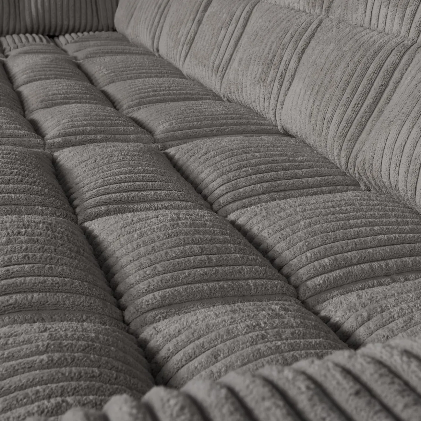 Second date hoekbank links grove ribstof terrazzo - Loft24.nl