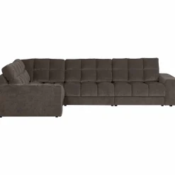 Second date hoekbank links vintage warm grijs - Loft24.nl