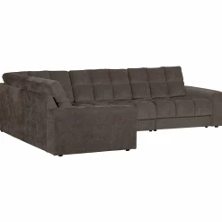 Second date hoekbank links vintage warm grijs - Loft24.nl