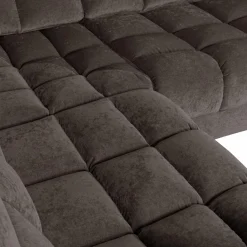 Second date hoekbank links vintage warm grijs - Loft24.nl