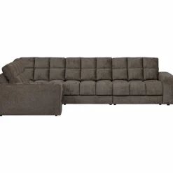 Second date hoekbank links structure velvet mountain - Loft24.nl