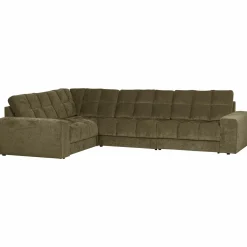 Second date hoekbank links vintage groen - Loft24.nl