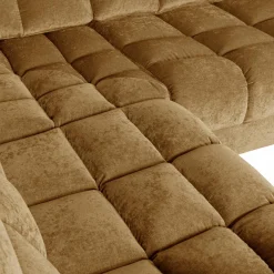 Second date hoekbank links vintage goud - Loft24.nl