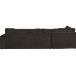 Second date hoekbank links vintage antraciet - Loft24.nl