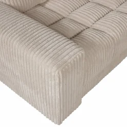 Second date hoekbank links grove ribstof travertin - Loft24.nl